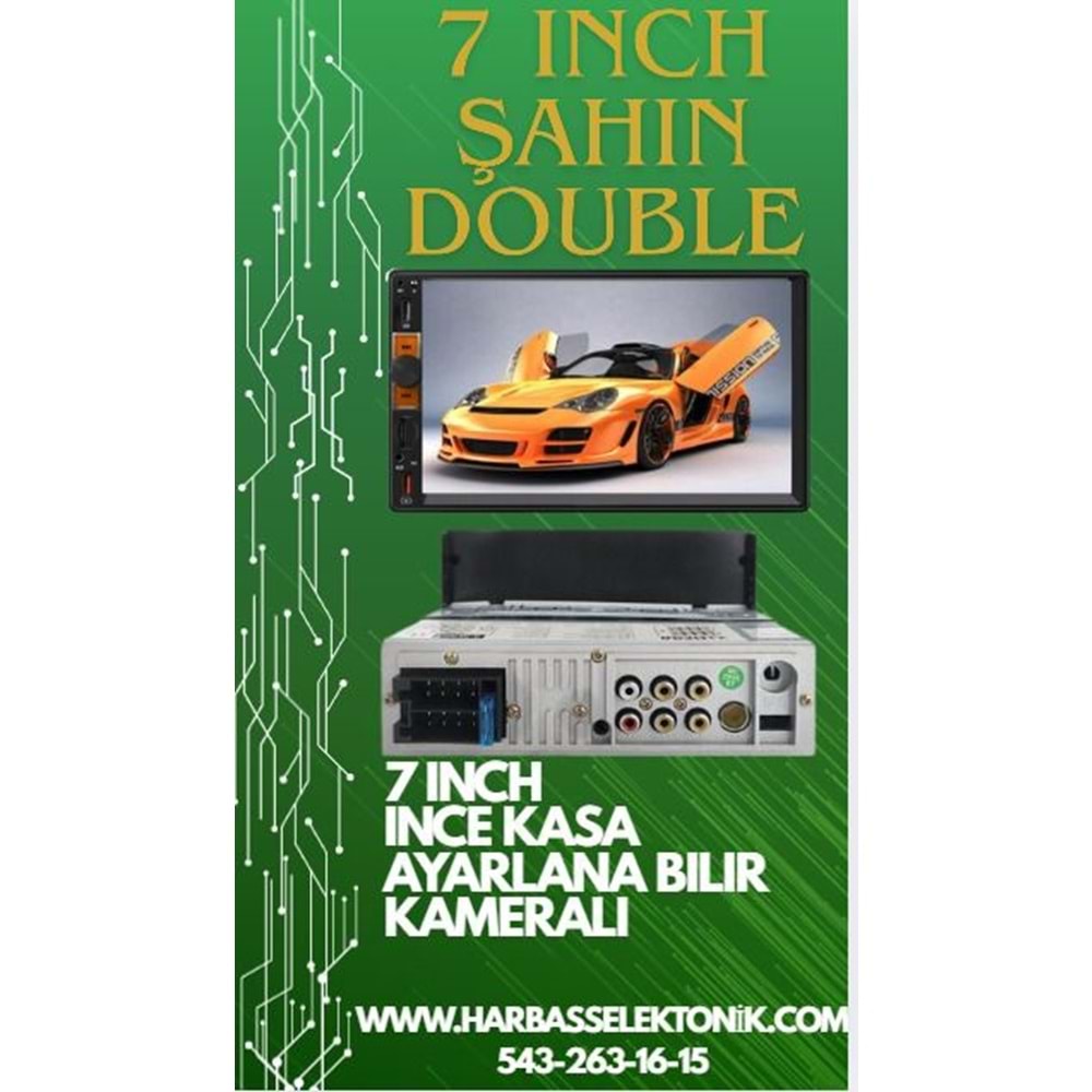7 INCH İNCE KASA AYARLANABİLİR MP5 DOUBLE