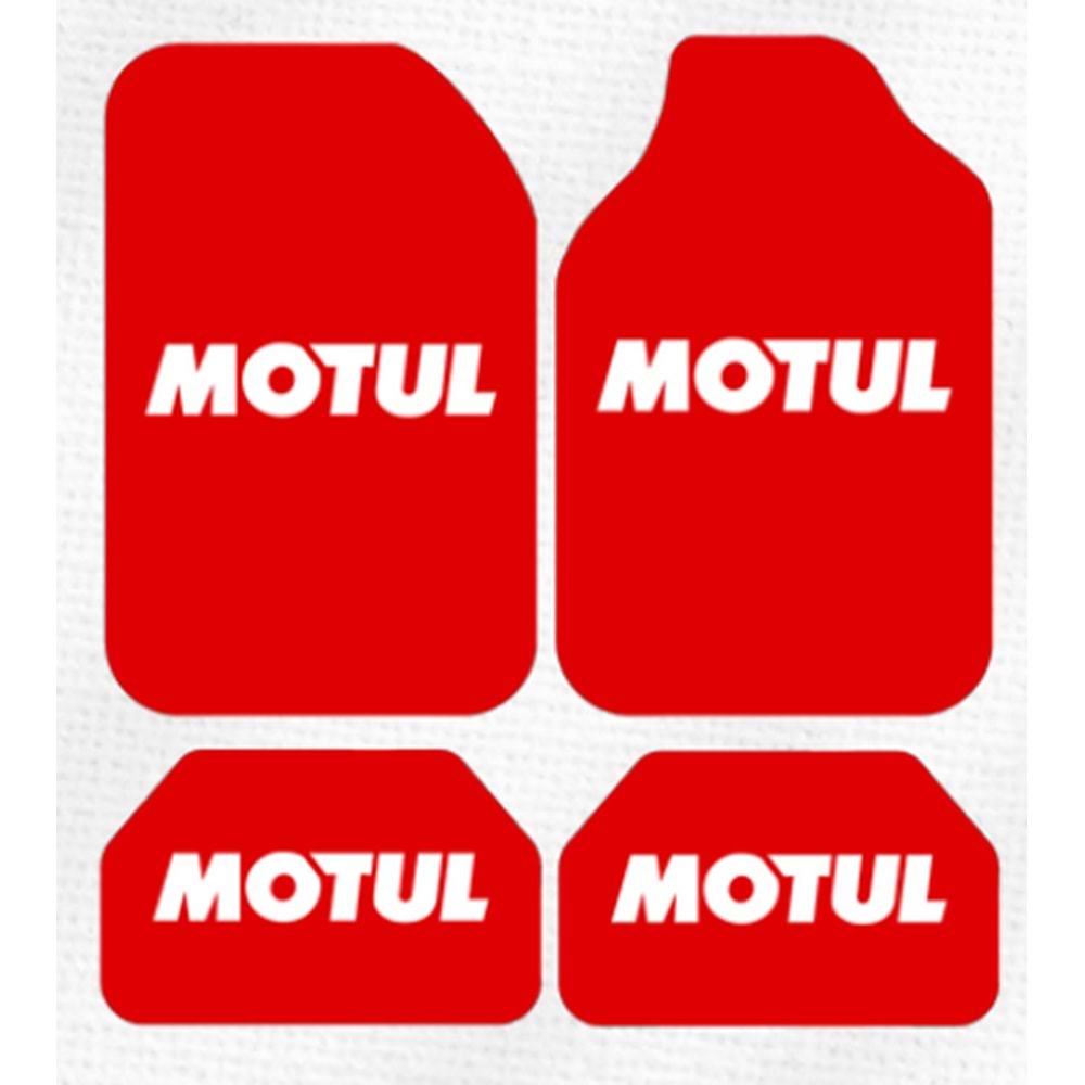 MOTUL LOGOLU KIRMIZI UNİVERSAL HALI PASPAS