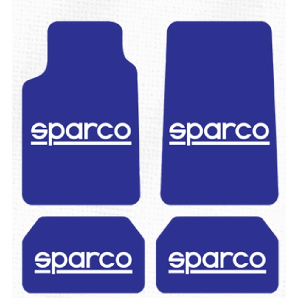 SPARCO LOGOLU MAVİ UNİVERSAL HALI PASPAS