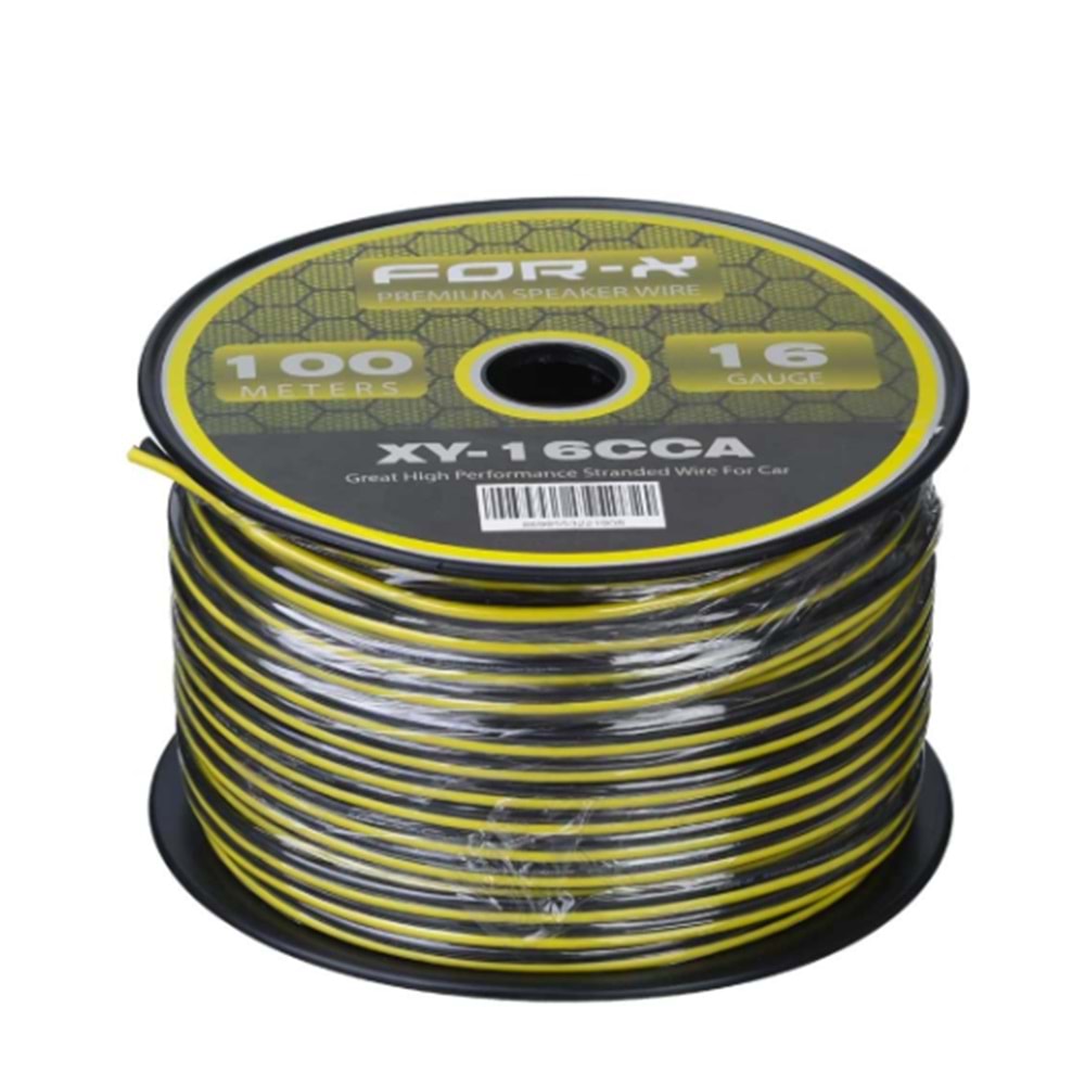 FOR-X 12 Ga 2X2,5 Hoparlör Kablosu 50-Mt Lik Top XY-12 CCA
