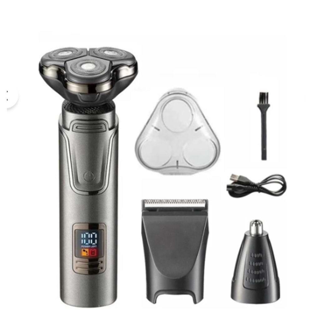 Insua Hk 3600 Digital Göstergeli 3 Başlıklı Tıraş Makinesi