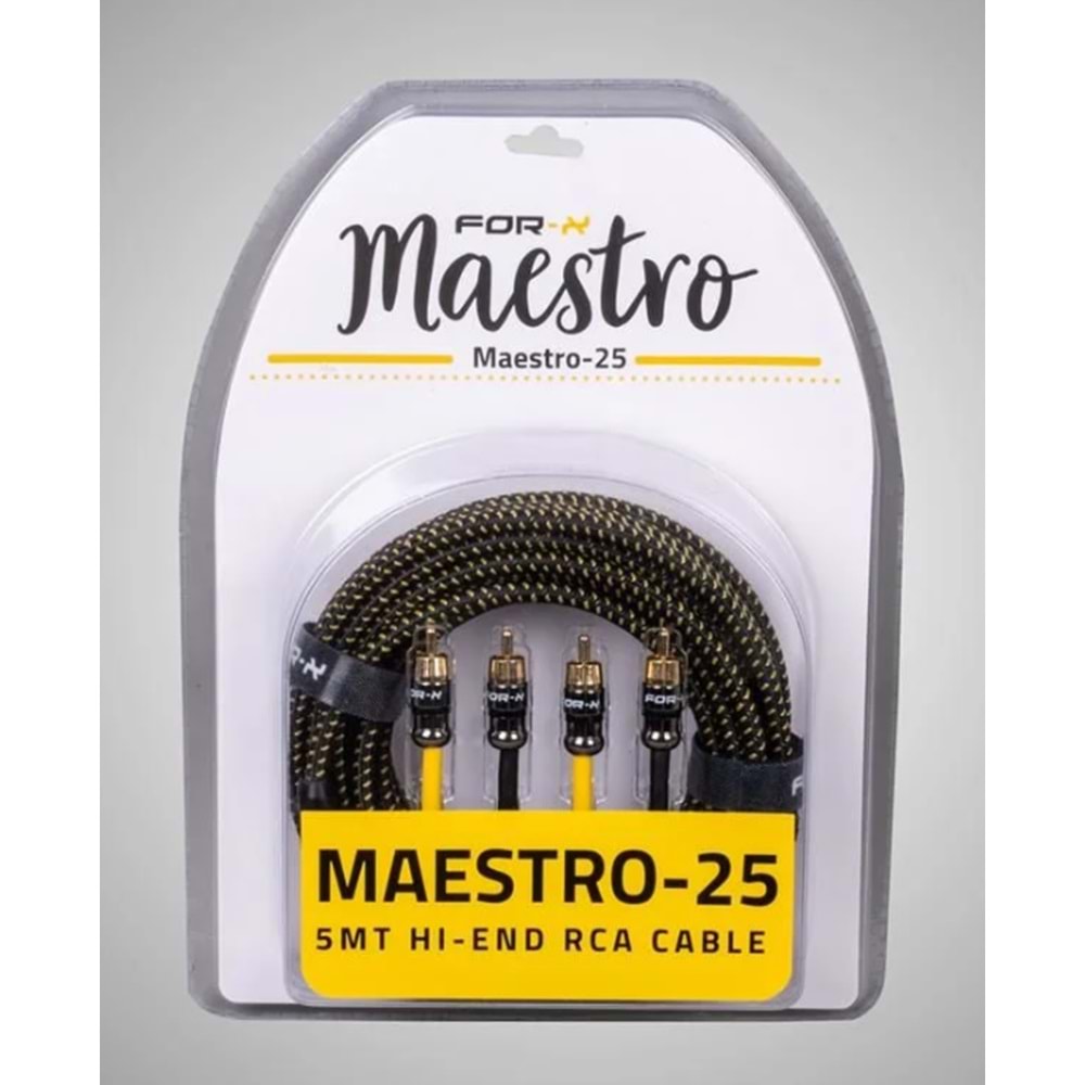 FOR-X MAESTRO-25 RCA Kablo 5 Metre