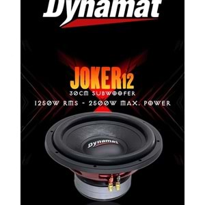Dynamat JOKER-12 30 Cm 1250 Rms 2500 Watt Oto Subwoofer