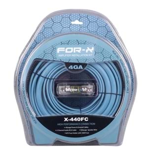 For-x X-44OFC-%100 Bakır-4ga Kalın-Kaliteli-Profesyonel-Herşey Full Ofc Anfi Set Kablosu-Yeni Renk