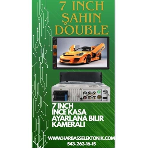 7 INCH İNCE KASA AYARLANABİLİR MP5 DOUBLE