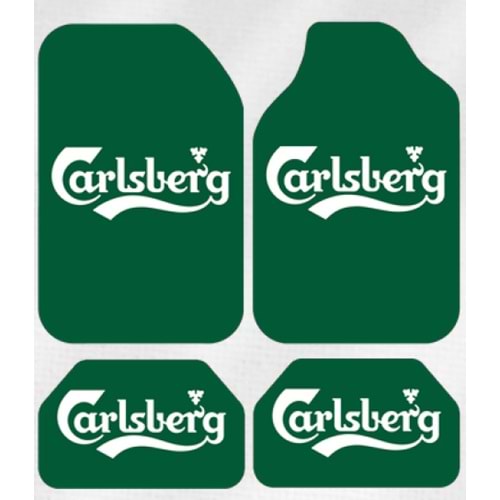 CARSLBERG LOGOLU YEŞİL UNİVERSAL HALI PASPAS
