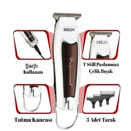 Saç Sakal Tıraş Makinesi Mini Şarjlı Professional