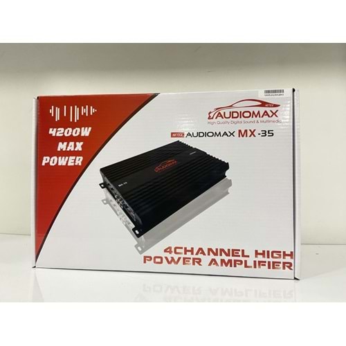 AUDIOMAX 4200 WAT 4X70 RMS 4 KANAL PRO SERİ AMFİ