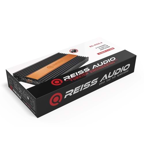 Reiss Rs-4150.4ax 2ohm 4x200rms Pro Oto Amfi