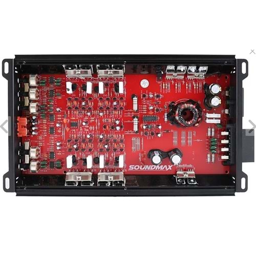 Soundmax 2024 Yeni Seri 4 Kanal Oto Amfi 4ohm 4x60RMS-2ohm 4x90RMS