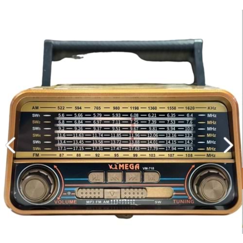 Bluetooth Usb Çalar Fm Bt Nostaljik Pilli Ve Şarjlı NOSTALJİ Radyo