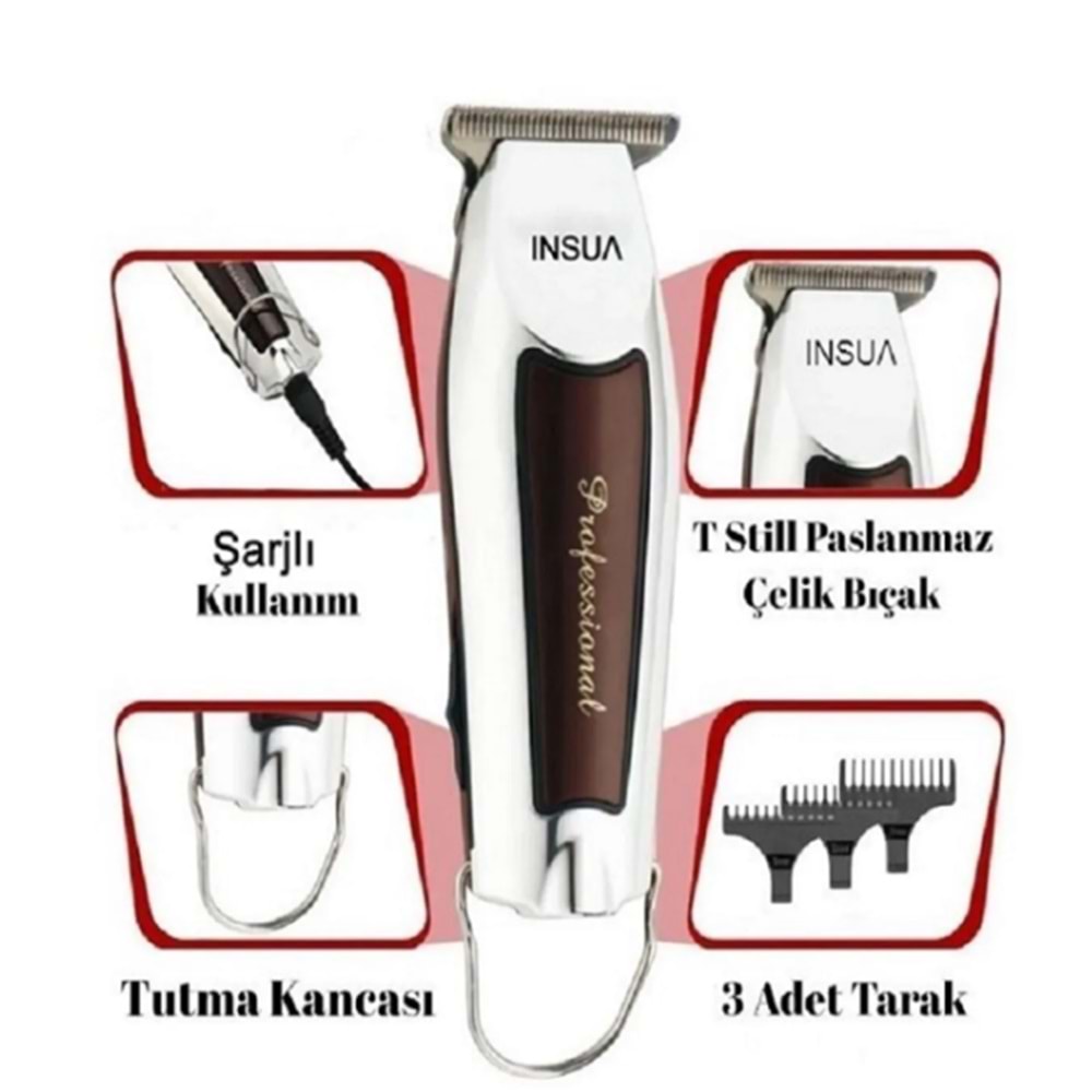 Saç Sakal Tıraş Makinesi Mini Şarjlı Professional