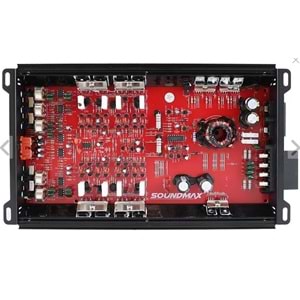 Soundmax 2024 Yeni Seri 4 Kanal Oto Amfi 4ohm 4x60RMS-2ohm 4x90RMS