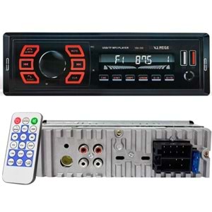Oto Teyp 4X50 Watt Bluetooth 2xUsb Sd Fm Aux 7 Renk